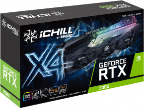 GeForce RTX3080 Inno3D iChill X4 LHR, 12GB GDDR6X, 384bit, PCI Express (C30804-126XX-1810VA36H) 7