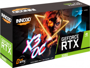 GeForce RTX3080 Inno3D X3 OC LHR, 12GB GDDR6X, 384bit, PCI Express (N30803-126XX-1810VA44H) 7