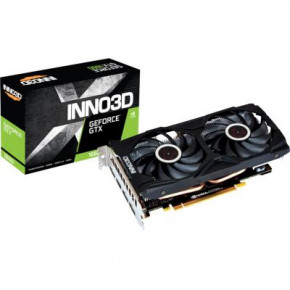  INNO3D GeForce GTX1660 6144Mb GAMING OC X2 (N16602-06D5X-1521VA15L) 3