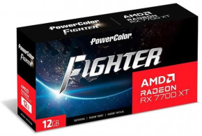  AMD Radeon RX 7700 XT 12GB GDDR6 Fighter PowerColor (RX 7700 XT 12G-F/OC) 7