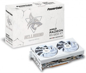   AMD Radeon RX 6650 XT 8GB GDDR6 Hellhound Spectral White PowerColor (AXRX 6650 XT 8GBD6-3DHLV2/OC) (0)