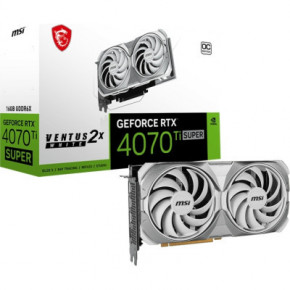  MSI GeForce RTX4070Ti SUPER 16Gb VENTUS 2X OC WHITE (RTX 4070 Ti SUPER 16G VENTUS 2X WHITE OC) 6