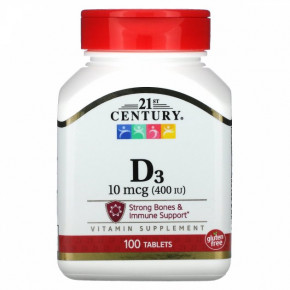  3 21st Century Vitamin D3 400  100 