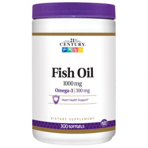  / 21st Century Fish Oil 1000 mg 300  (CN3894)