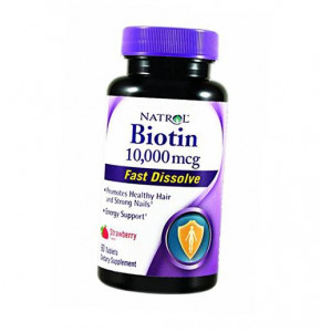  Natrol Biotin Fast Dissolve 10000 60  (36358020)