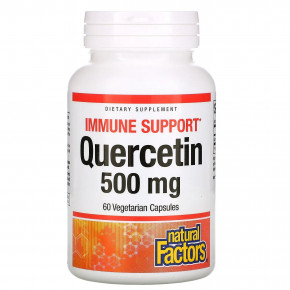 , Quercetin, Natural Factors, 500 , 60  