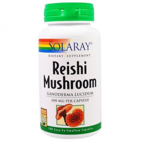  , Reishi Mushroom, Solaray, 600 , 100  (SOR-01505)