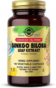     Solgar (Ginkgo Biloba Leaf Extract) 180     (SOL-04132)
