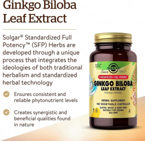     Solgar (Ginkgo Biloba Leaf Extract) 180     (SOL-04132) 7