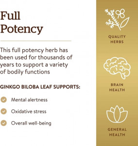     Solgar (Ginkgo Biloba Leaf Extract) 180     (SOL-04132) 9