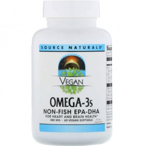 -3   Source Naturals (Vegan Omega-3S EPA-DHA) 60  (SNS-02459)