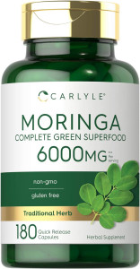    Carlyle Nutritionals  Moringa Oleifera, 6000 mg (per serving), 180 Quick Release Capsules