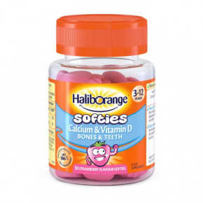  Haliborange Softies Calcium & Vitamin D Bones & Teeth 30 softies strawberry