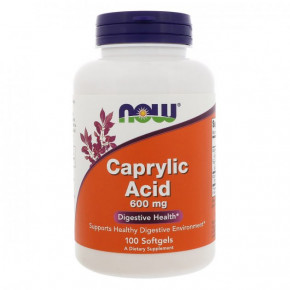  NOW Caprylic Acid 600 mg 100 .