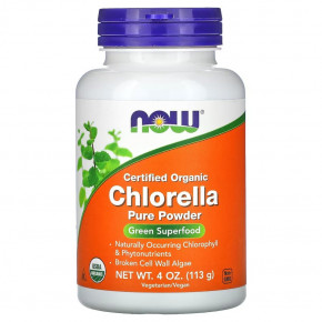  NOW Certified Organic Chlorella Powder 113  