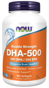  NOW DHA-500 Double Strength Softgels 180  (4384302712)