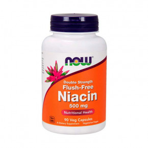  NOW Flush-Free Niacin 500 mg Double Strength 90 veg caps