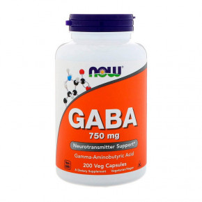  NOW GABA 750 mg 200 cap