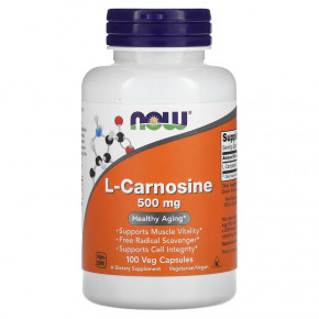  NOW L-Carnosine 500 mg 100 veg caps