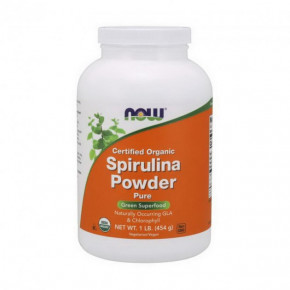  NOW Organic Spirulina Powder 454 g pure