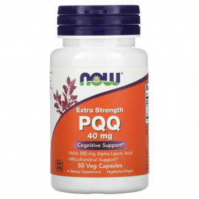  NOW PQQ 40 mg Extra Strength 50  