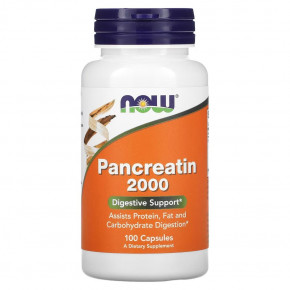  NOW Pancreatin 2000 100  