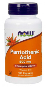  NOW Pantothenic Acid 500 mg Capsules 100  (4384301945)