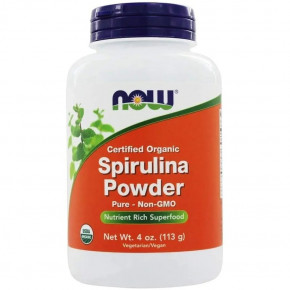  NOW Spirulina Powder Organic 113  