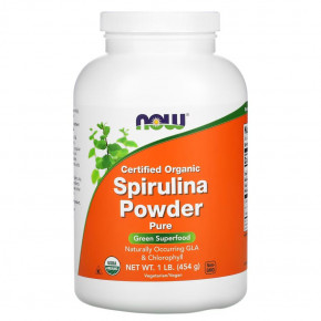  NOW Spirulina Powder Organic 454  