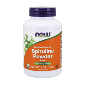  NOW Spirulina Powder certified organic 113 g pure