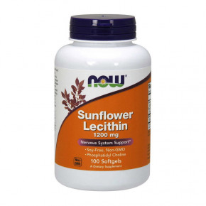  NOW Sunflower Lecithin 1200 mg 100 softgels