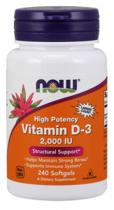  NOW Vitamin D-3 2000 IU 240   
