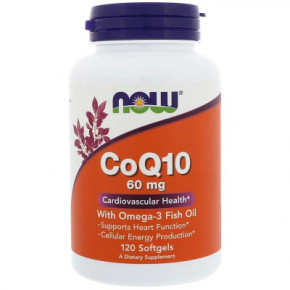  Now Foods  Q10  ' , CoQ10 with Omega-3, 60 , 120 (NOW-03166)