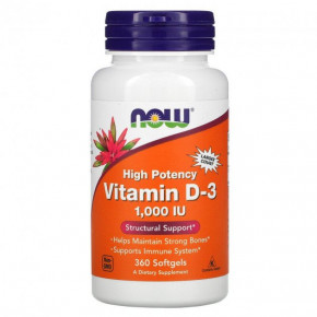  3 Now Foods (Vitamin D-3) 1000  360   (NOW-00375)