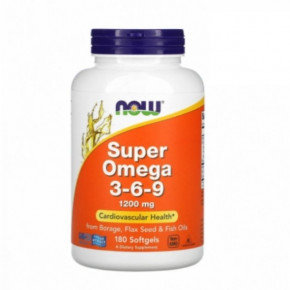   3-6-9 Now Foods (Omega 3-6-9) 1200  180  (NOW-01841)