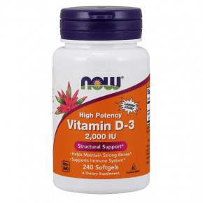    Now Foods Vitamin D-3 2000 IU 240  