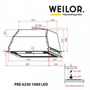   WEILOR PBE 6230 SS 1000 LED 4