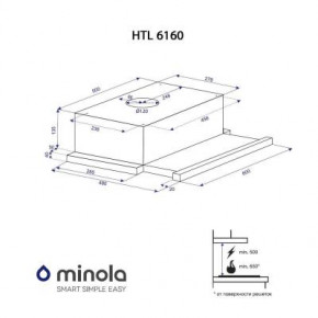   MINOLA HTL 6160 I/ WH GLASS 630 6