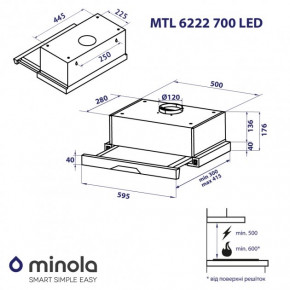   Minola MTL 6222 WH 700 LED 14