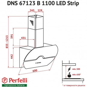  Perfelli DNS 67123 B 1100 BL LED Strip 8