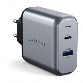    Satechi 30W Dual-Port Wall Charger Space Gray (ST-MCCAM-EU)