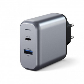    Satechi 30W Dual-Port Wall Charger Space Gray (ST-MCCAM-EU) 3