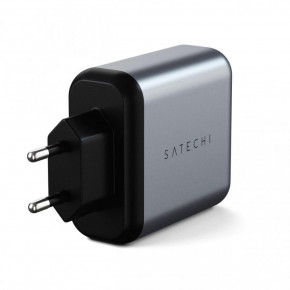    Satechi 30W Dual-Port Wall Charger Space Gray (ST-MCCAM-EU) 4