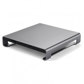   Satechi Aluminum Monitor Stand Hub Space Gray for iMac (ST-AMSHM)