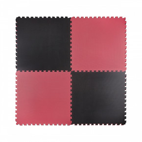 - ( ) 4FIZJO Mat Puzzle EVA 100 x 100 x 2  Black/Red 4FJ0168
