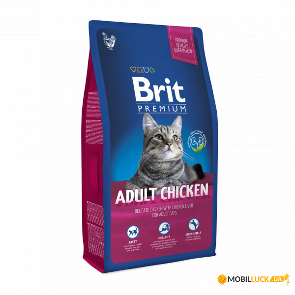    Brit Premium Cat Adult Chicken  800g (170356)