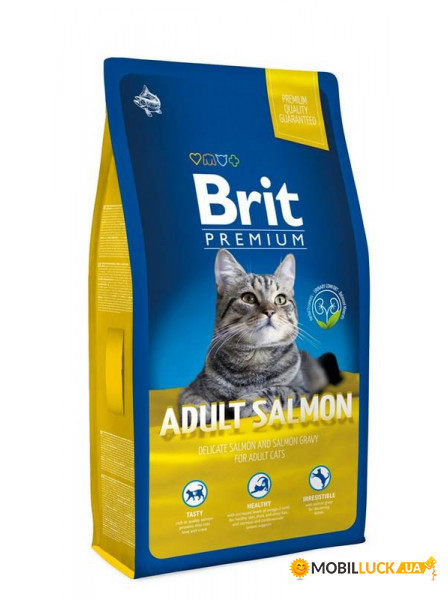    Brit Premium Cat Adult Salmon  800g (170360)