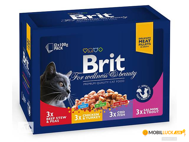    Brit Premium Cat pouch    4  12  100g (100278)