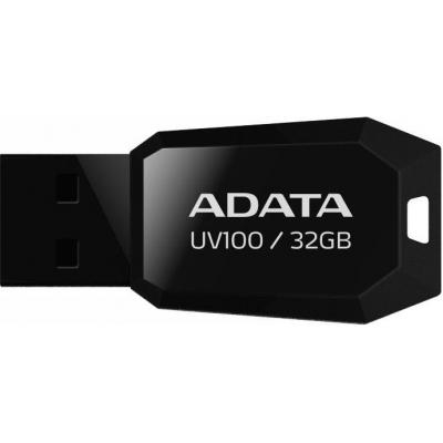 USB - A-Data 32GB DashDrive UV100 Black USB 2.0 (AUV100-32G-RBK)