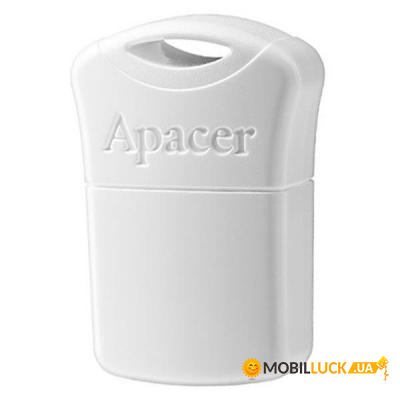   Apacer 64Gb AH116 White USB 2.0 (AP64GAH116W-1)